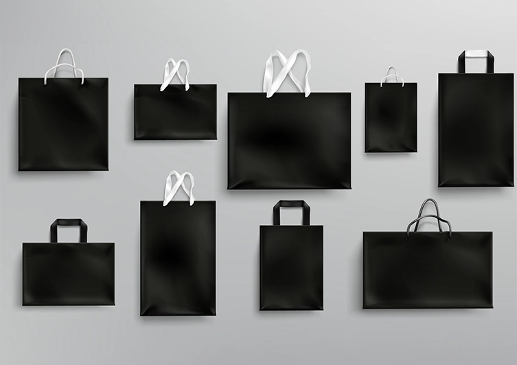 Integration of Cardboard Bags and Shopping Bags with Boutique and Store Concepts